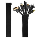 With Zipper Wrap Cover Cable Sleeve Cord Management Durable For TV Computer