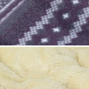 Soft Flannel Wearable Shawl Blanket Button Closure for Sofa Snap 80*130cm