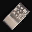 100X xmas santa cello cellophane cookie Peel N seal candy treat bags partyJ Pg