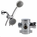 3 Way T-adapter Bath Shower Head Arm Mounted Diverter Valve 1/2'' For Handshower
