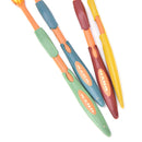 4 Pcs Double Soft Bamboo Charcoal Nano Brush Home Oral Care Toothbrushes Bg3C