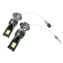 H3 3030 12LED 1200LM Fog Driving Lights DRL Headlight Kit Bulbs 6500K White