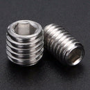 200Pcs 304 Stainless Steel Grub Screws Hex Socket Screw Assortment Kit Set  V4T7