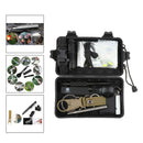Outdoor Survival Kits Camping Hunting Hiking Emergency Tool Whistle Bracelet