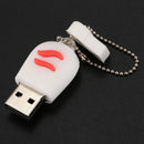 8GB USB 2.0 Flash Drive Memory Stick Shape Novelty Paw Shape, White A9N3