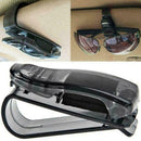 Black Car Auto Sun-Visor Glasses Sunglasses-Cards Ticket Holder Clips-Universal