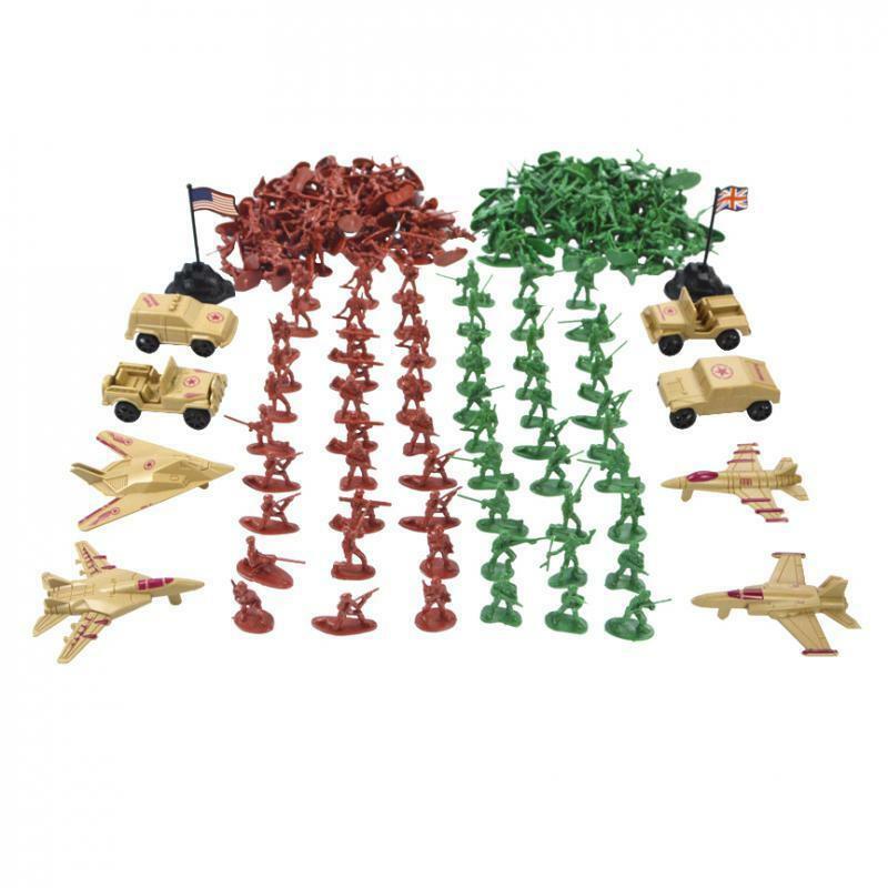 210 Piece Military Soldier Playset Battle Group WWII Army Men Action Figures