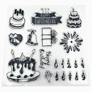 Birthday Cake DIY Transparent Silicone Stamps Scrapbooking Album Cards De JR