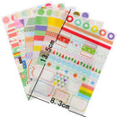 6x/SET Transparent Calendar Scrapbook Diary Book Decor Paper Planner StickVGUS