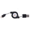 28.3'' Retractable USB-C 3.1 Type C Male to USB A Male Charge Sync Data Cable