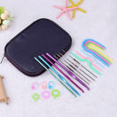 70pcs Crochet Hooks Needles Kit Handmade Craft Knitting Needlework Tool Set