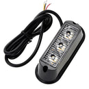 Waterproof 18W 115LM 3 Yellow LED Truck Trailer Strobe Side Marker Light A