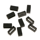 10PCS Watch Strap Retaining Hoop Loop Retainer Holder Ring Keeper 20mm Black