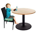 Faux Leather Portable Kids Dining Chair Booster Cushion Seat Pad 3" Blue