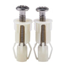 2pcs DIY Plastic Toilet Seat Screws Fixings Fit Toilet Seats Hinges Repair