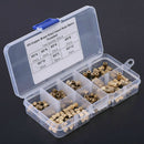 150pcs M3 Brass Knurl Insert Nuts Threaded Assortment Set Kit w/ Plastic Box zg