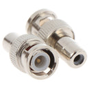5Pcs BNC Male to AV RCA Female Coax Coaxial Connector Adap Kw