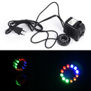 Submersible Fountain Pool Water Pump with 12 Color LED Light Fish Tank AquariumR