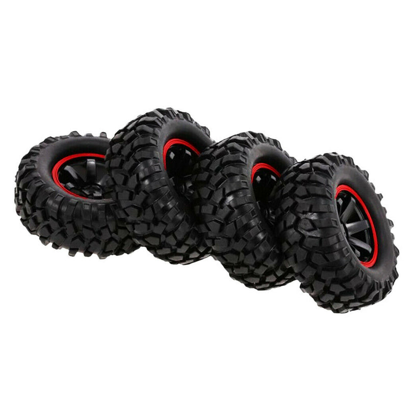 96mm Rubber Tire with 1.9" Rim for 1/10 HSP Redcat Traxxas RC Crawler Buggy