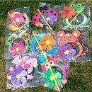 Lovely Cartoon Handmade Windmill Wind Spinner Kids Toys Yard Garden Decor3 Gw