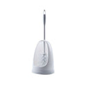 White Plastic Bathroom Toilet Brush And Holder Set Brand New Q1B6