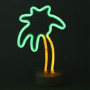 Coconut Palm tree Neon Signs, LED Neon Light Sign with Holder Base For Part C7O9