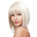 Short Straight Hair Wig Lady Fashion Realistic Natural High Temperature Sil