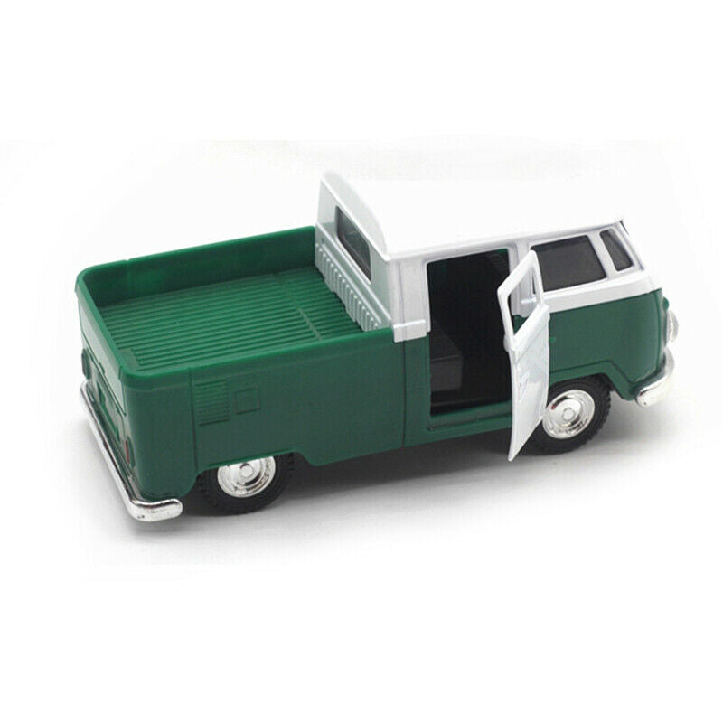 Green simulation 1:32 sound and light music pull back retro van truck expre G3G8