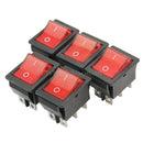 5pcs Plastic Press Button On-Off Square Rocker Switches Toggles AC 250V 20A New