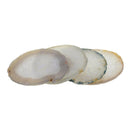 6-8cm Agate Quartz Crystal Slice Display Pad, Coaster,Cup Mat Desk Decor