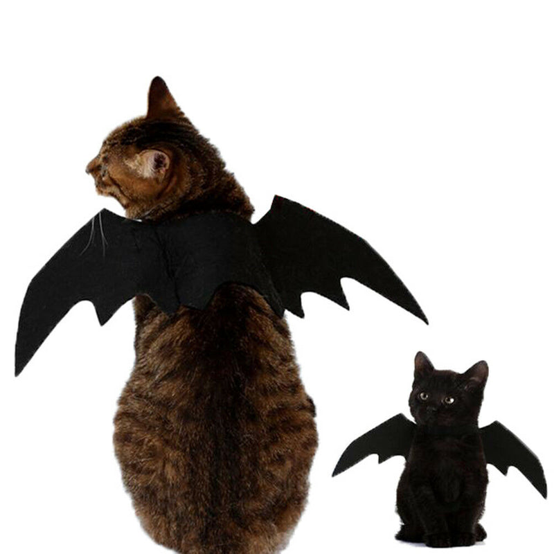 Lovely for small pet dog cat bat wings halloween wings halloween costumeXP