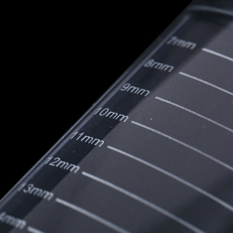 1pc U Type Crystal Curved Tile Eyelash Extension Stand Glass Glue Pallet B Gw