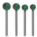 4 Pcs 6Mm Long Handle Ball Milling Cutter Round Bottom Lace Tool Round Head