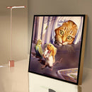 DIY Diamond Painting Kits Cat Full Round Drill Handicrafts Home Art Decor