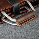 Men Leather Briefcase Business Laptop Bag Attache Messenger Portfolio Bags