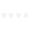 4pcs E27 Clear Glass Ceiling Fan Light Chandelier Wall Sconce Light Shades