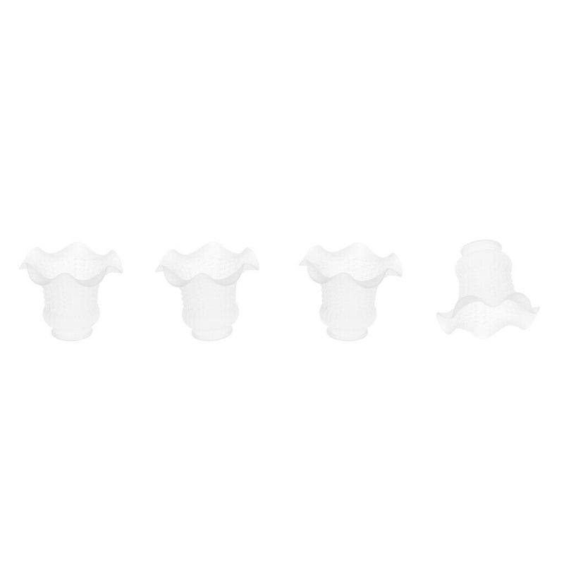 4pcs E27 Clear Glass Ceiling Fan Light Chandelier Wall Sconce Light Shades