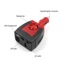 150W Power Inverter DC 12V to AC 220V Car Outlet Voltage Adapter (USB 2.1A) A