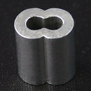 100pcs Aluminum Crimping Loop Sleeve for 3mm Diameter Wire Rope and Cable L2N4