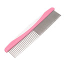 Stainless Steel Teeth Styling Home Dog Comb Single Row Removes Tangles Knots