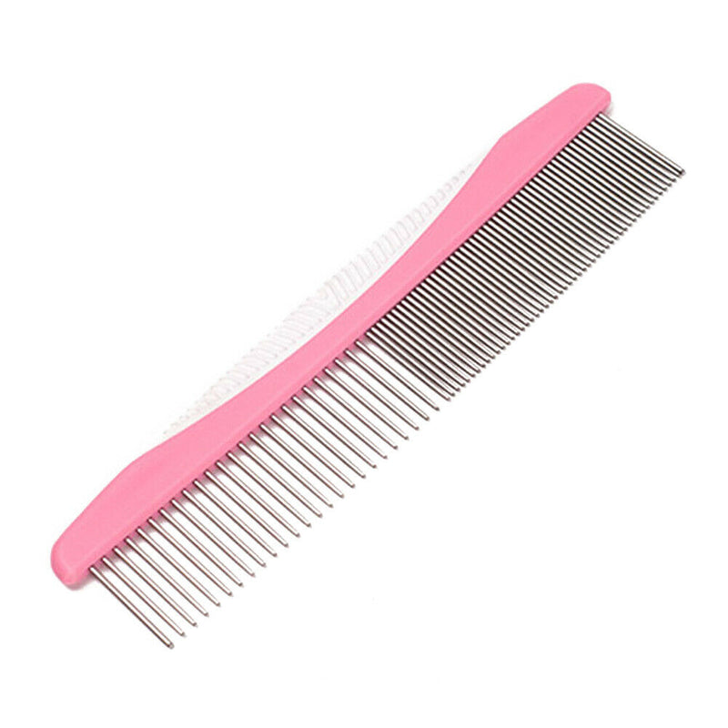 Stainless Steel Teeth Styling Home Dog Comb Single Row Removes Tangles Knots