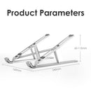 Aluminum Alloy Foldable Laptop Stand Adjustable Desk Holder For Laptop PC
