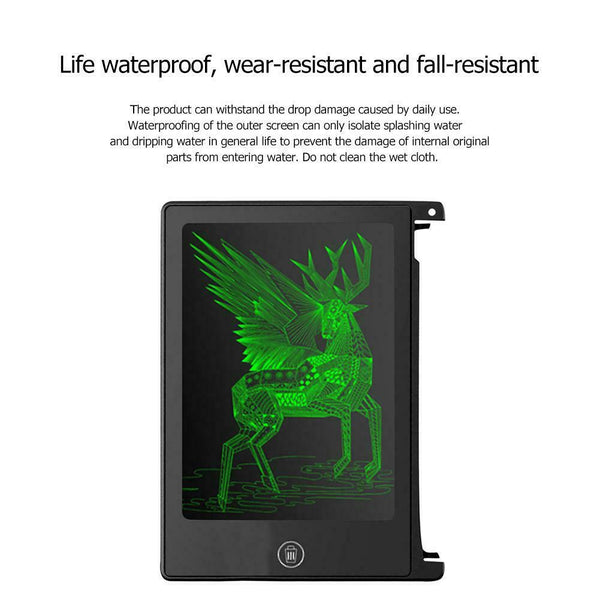 4.5 inch LCD Writing Tablet Board Electronic Painting Graphics Pad (Black)