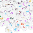 500Mixed Alphabet/Letter Acrylic Spacer Bead 7mm B10530