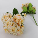1 Bunch Artificial Hydrangea Flowers Bouquet Party Home Decor Champagne