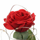LED Light Artificial Rose Flower Glass Shade Wedding Decor Valentine's Day Gift