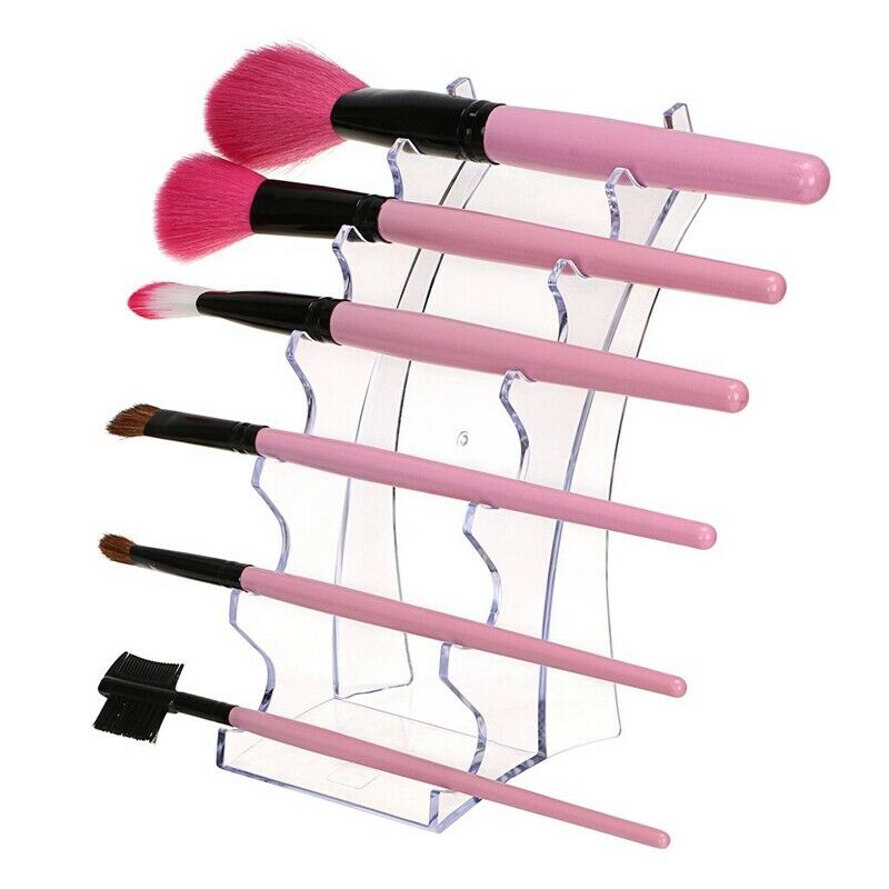 Acrylic Pen Holder Display Stand Clear Makeup Brush Rack Organizer Holder f N2Z3