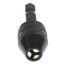 0.3-3.6mm Keyless Drill Chuck Screwdriver Impact Driver Adaptor 1/4" Sh Bj