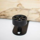 Barn Door Floor Guide Stay Roller, Fully Adjustable With Longer Slot, Black