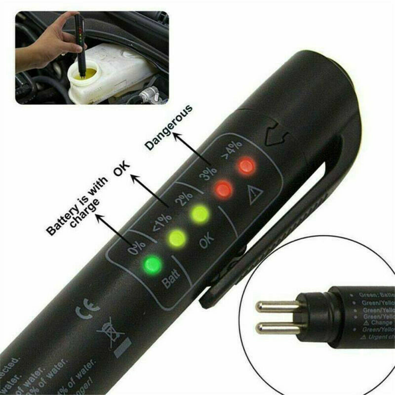 1 x Brake Fluid Liquid Oil Tester Pen Car 5 LED indicator Electronic Test Tool
